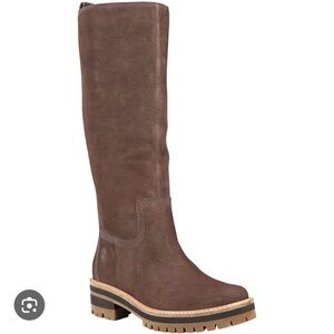 Timberland Dark Brown Leather Winter Boots